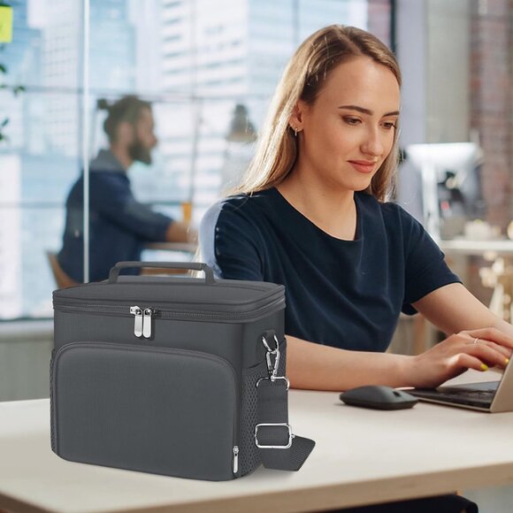 Lunch Box for Women/Men Insulated Lunch Bag Large Capacity Reusable Lunch Tote L - Picture 7 of 7